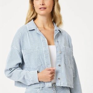 Mavi Rayna Denim Striped Shirt